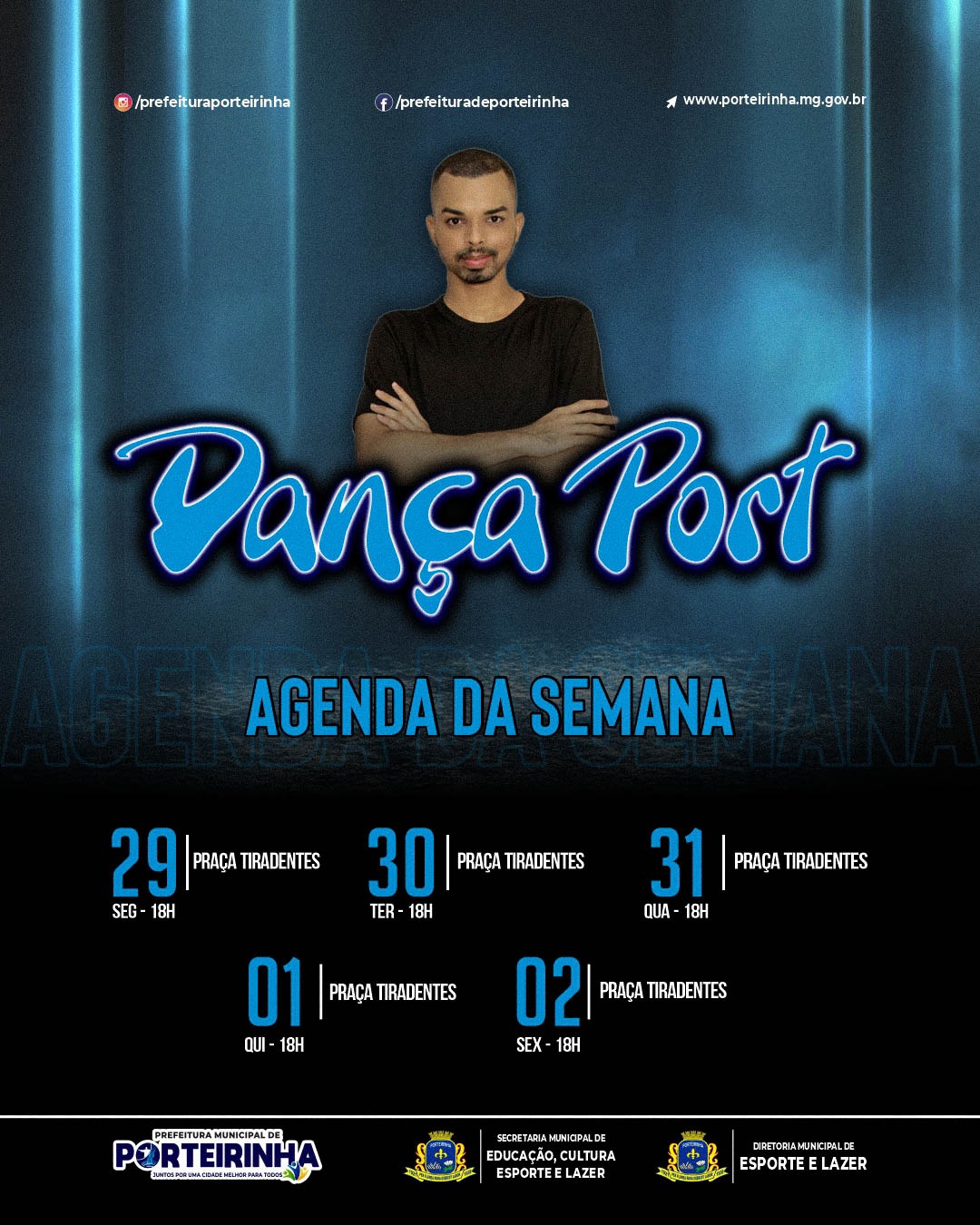 DANÇA PORT ACONTECE NA PRAÇA TIRADENTES